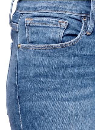 Detail View - Click To Enlarge - FRAME - 'Le Skinny de Jeanne' cropped let-out cuff jeans