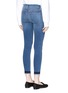 Back View - Click To Enlarge - FRAME - 'Le Skinny de Jeanne' cropped let-out cuff jeans