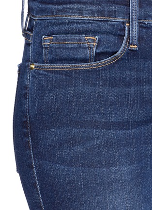 Detail View - Click To Enlarge - FRAME - 'Le Skinny de Jeanne Cascade' staggered cuff jeans