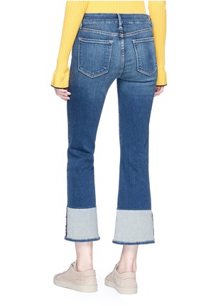 Back View - Click To Enlarge - FRAME - 'Le Crop Mini Boot' reversed cuff jeans