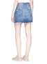 Figure View - Click To Enlarge - FRAME - 'Le Mini' distressed raw edge denim skirt