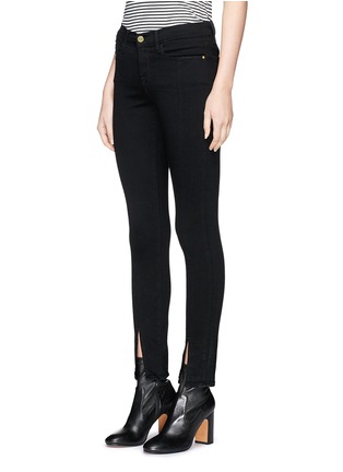 Front View - Click To Enlarge - FRAME - 'Le Skinny de Jeanne' split cuff jeans