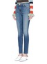 Front View - Click To Enlarge - J BRAND - 'Maria' high rise skinny denim pants