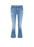 Main View - Click To Enlarge - J BRAND - 'Selena' paint splatter cropped flared jeans
