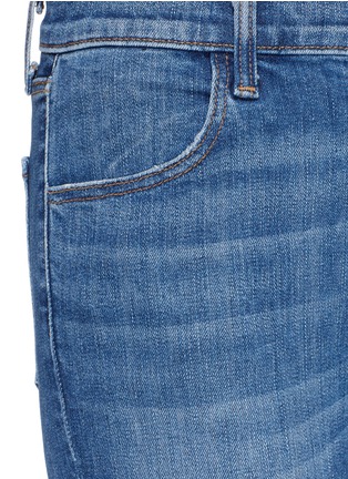 Detail View - Click To Enlarge - J BRAND - 'Maria' paint splatter high rise skinny denim pants