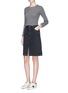 Figure View - Click To Enlarge - J BRAND - 'Carolina' high rise frayed denim skirt
