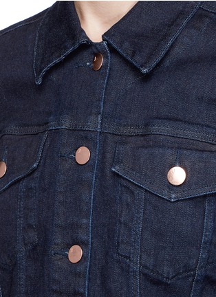 Detail View - Click To Enlarge - J BRAND - Ruffle peplum denim jacket