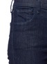 Detail View - Click To Enlarge - J BRAND - 'Maude' ruffle cuff high rise raw jeans