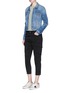 Figure View - Click To Enlarge - J BRAND - 'Margho' brushed twill cropped utility pants