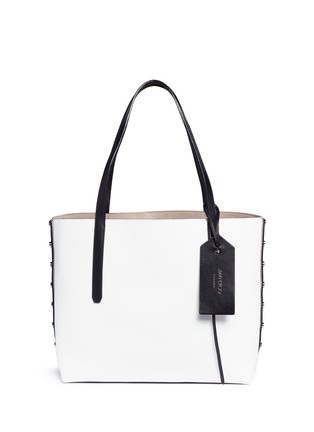 Main View - Click To Enlarge - HAPPY SOCKS - 'Twist East West' colourblock leather tote