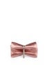 Main View - Click To Enlarge - JIMMY CHOO - 'Charley' metal ring satin clutch