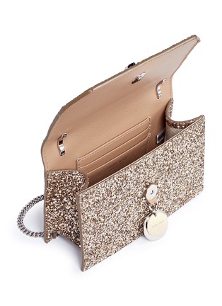 Detail View - Click To Enlarge - 73426 - 'Finley' Shadow coarse glitter crossbody bag