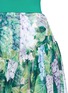 Detail View - Click To Enlarge - - - Hydrangea print ruffle chiffon mini skirt