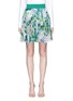 Main View - Click To Enlarge - - - Hydrangea print ruffle chiffon mini skirt