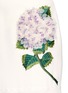 Detail View - Click To Enlarge - - - Hydrangea appliqué strapless bustier fishtail dress