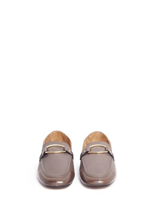 Front View - Click To Enlarge - ISABEL MARANT - 'Ferlyn' vegetable tanned calfskin leather step-in loafers