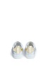 Back View - Click To Enlarge - ISABEL MARANT - 'Bryce' graffiti logo print metallic collar leather sneakers