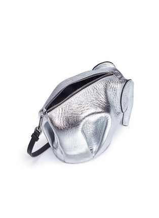  - LOEWE - 'Elephant' mini metallic leather bag