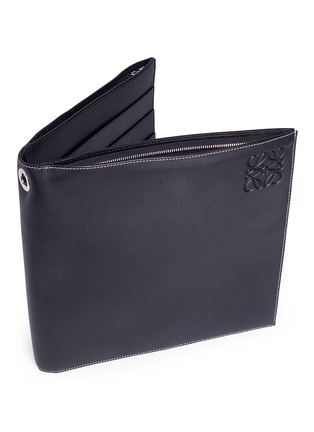  - LOEWE - Oversized leather bifold wallet clutch
