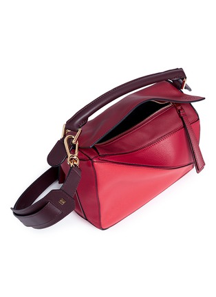 Detail View - Click To Enlarge - LOEWE - 'Puzzle' small colourblock calfskin leather bag