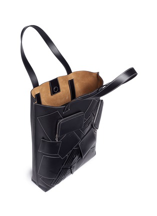 Detail View - Click To Enlarge - LOEWE - Wallet patch leather vertical tote