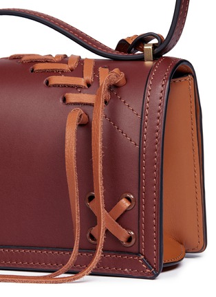  - LOEWE - 'Barcelona' laced small leather crossbody bag