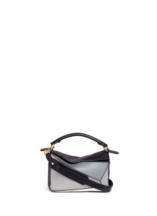 Main View - Click To Enlarge - LOEWE - 'Puzzle' small colourblock calfskin leather bag
