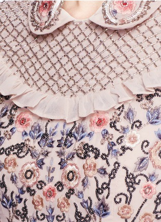 Detail View - Click To Enlarge - NEEDLE & THREAD - 'Whisper' floral embellished georgette prom dress
