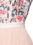 Detail View - Click To Enlarge - NEEDLE & THREAD - 'Whisper' floral embellished open back midi dress