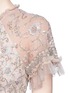 Detail View - Click To Enlarge - NEEDLE & THREAD - 'Constellation' floral embellished lace gown