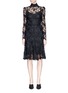 Main View - Click To Enlarge - - - Guipure lace turtleneck dress