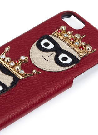 Detail View - Click To Enlarge - - - Crown DG family patch leather iPhone 7 case