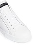 Detail View - Click To Enlarge - - - Heartbeat embroidered leather sneakers