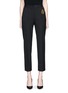 Main View - Click To Enlarge - - - Bullion patch virgin wool blend cropped suiting pants