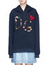 Main View - Click To Enlarge - - - Crochet heart logo embellished hoodie