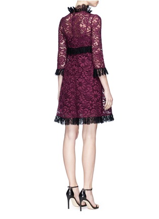 Back View - Click To Enlarge - - - Floral guipure lace dress