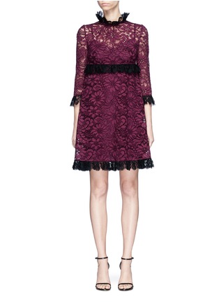Main View - Click To Enlarge - - - Floral guipure lace dress