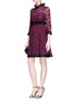 Figure View - Click To Enlarge - - - Floral guipure lace dress