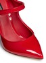 Detail View - Click To Enlarge - - - Logo button patent leather Mary Jane pumps