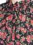 Detail View - Click To Enlarge - - - Floral print smocked silk crepe dress