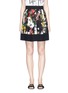 Main View - Click To Enlarge - - - Floral print pleated crepe de Chine skirt