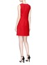 Figure View - Click To Enlarge - - - Bow embellished mini suiting dress