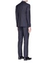 Back View - Click To Enlarge - ARMANI COLLEZIONI - 'Metropolitan' wool check jacquard suit