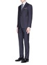 Figure View - Click To Enlarge - ARMANI COLLEZIONI - 'Metropolitan' wool check jacquard suit