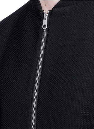 Detail View - Click To Enlarge - ARMANI COLLEZIONI - Mesh jersey track jacket