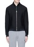 Main View - Click To Enlarge - ARMANI COLLEZIONI - Mesh jersey track jacket