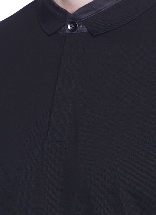Detail View - Click To Enlarge - ARMANI COLLEZIONI - Slim fit polo shirt