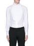 Main View - Click To Enlarge - ARMANI COLLEZIONI - Piqué bib tuxedo shirt