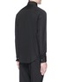 Back View - Click To Enlarge - ARMANI COLLEZIONI - Ribbed bib tuxedo shirt
