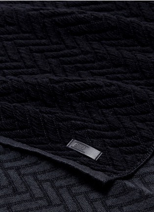 Detail View - Click To Enlarge - ARMANI COLLEZIONI - Chevron knit scarf